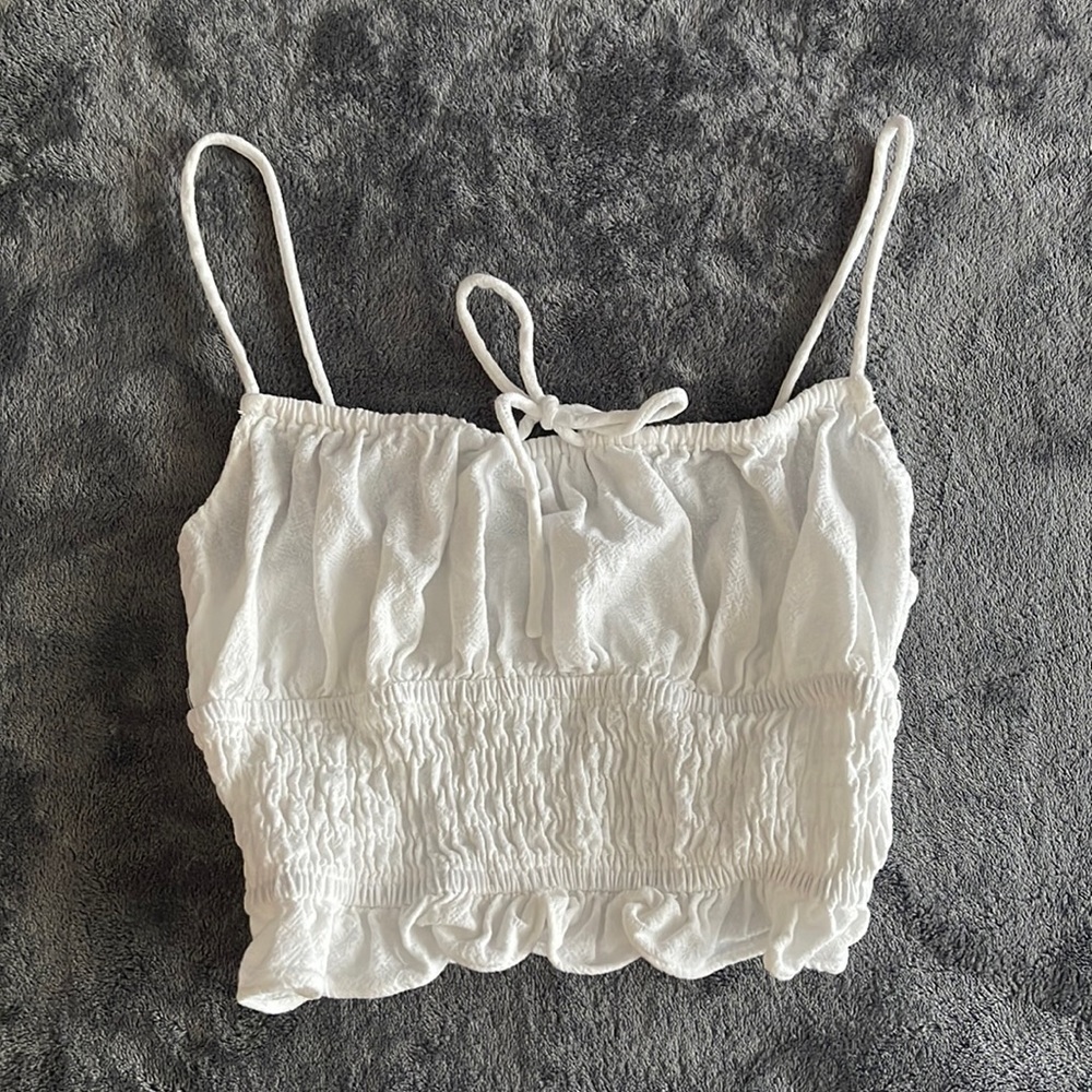 Sabo Skirt Scrubched Crop Top